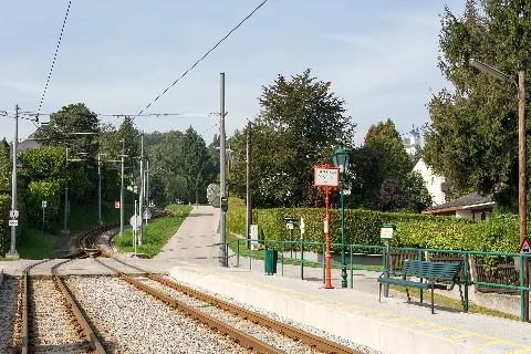 Linz Pöstlingbergbahn Haltestelle Schableder