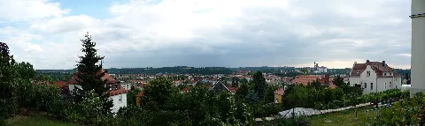 Meißen Panorama Vom Zscheilberg
