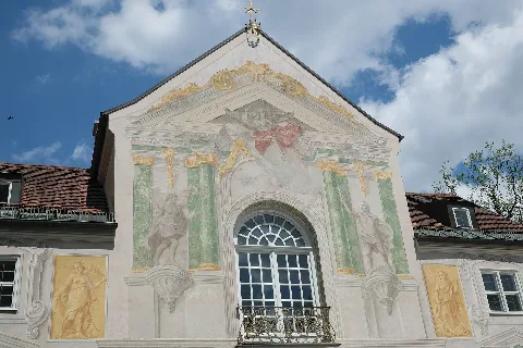 Asam-Schlössl in Thalkirchen im Stadtbezirk Thalkirchen-Obersendling-Forstenried-Fürstenried-Solln in München in Oberbayern (Bayern/Deutschland)
