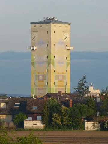 Mutterstadt Wasserturm In Der Morgensonne Von Südost