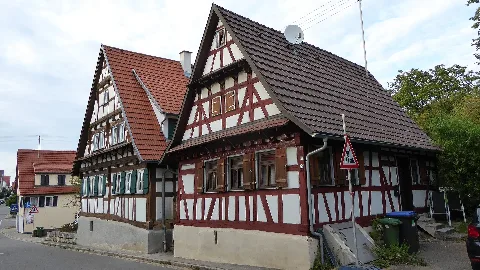 Nehren (Württemberg), Wohnhäuser Kappelstr. 5 Und 7 Südansicht