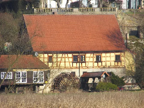 Neudrossenfeld Bergmühle Flussseite