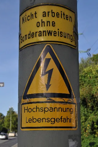 Nicht Arbeiten Ohne Sonderanweisung Hochspannung Lebensgefahr.ajb