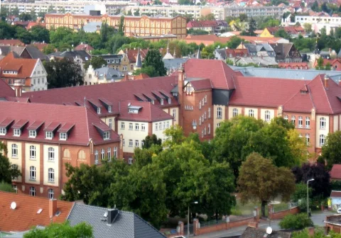 Nordhausen Blick Zum Herder Gymnasium