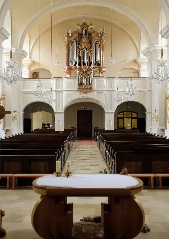 Pinkafeld Kath. Pfarrkirche, Orgelempore