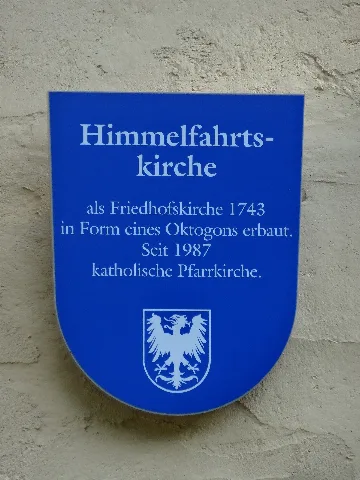 Plaque At Ascension Church In Arnstadt 1