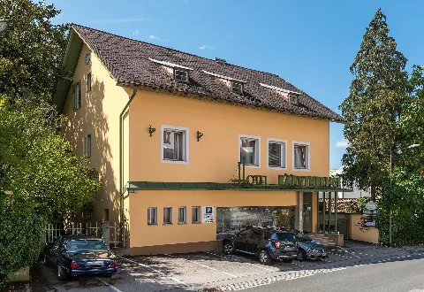 Hotel Kärntnerhof on Hauptstraße #217-219 in Leonstein, municipality Pörtschach am Wörther See, district Klagenfurt Land, Carinthia, Austria, EU