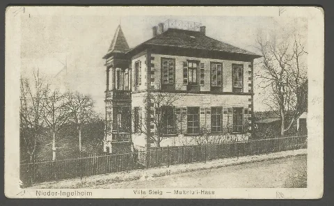 Postcard Nieder Ingelheim Villa Steig Multatuli Haus