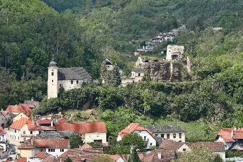Rehberg (Krems) Burgruine Mit Kirche