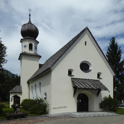 Reutte, Tränkekirche Von Süden, 1