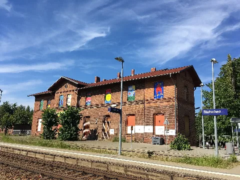 Rietschen, Bahnhof Empfangsgebäude (1)