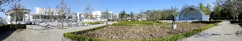 Rostock Warnemuende Kurhausgarten Panorama