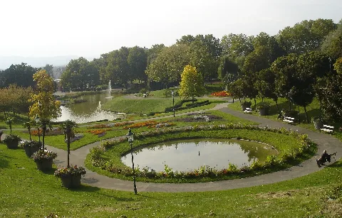 Round Ponds At Kurpark Oberlaa