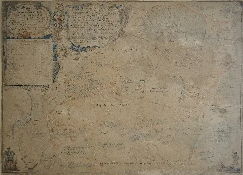 Grundriẞ über das Rittergut Schlottenhof bei Arzberg (Oberfranken) (1762) - Johann Georg Ullmann - Fichtelgebirgsmuseum - Wunsiedel (Oberfranken-Bayern-Deutschland)