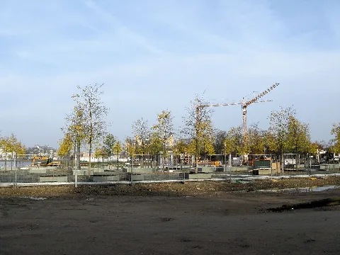 Schwerin Buga Baustelle Burgsee Südufer 2008 11 08 021