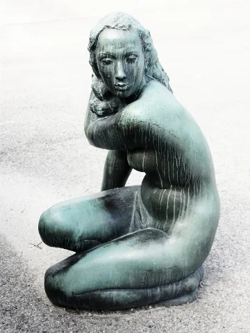 Skulptur Aurora, 1937 von Max Reinhold Weber (1897–1982), Rheinfelden Bildhauer, Maler, Zeichner Skulptur Aurora, Plakat, Foto Nr. 94 [1]