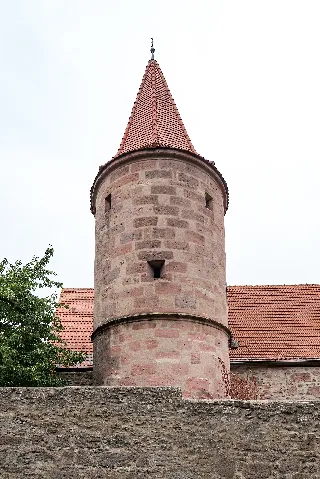 Stadtmauer, Südlicher Mauerverlauf Wolframs Eschenbach 20180831 008