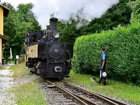 Steyr Steyrtalbahn Verschubfahrt Der Lok Im Bahnhof Steyr Lokalbahn (Museumsbahnhof)