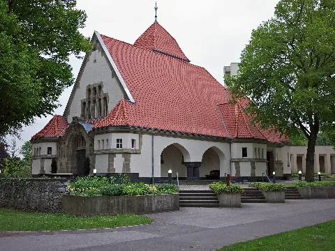 Stoffeler Friedhof Düsseldorf Kapelle Vorne