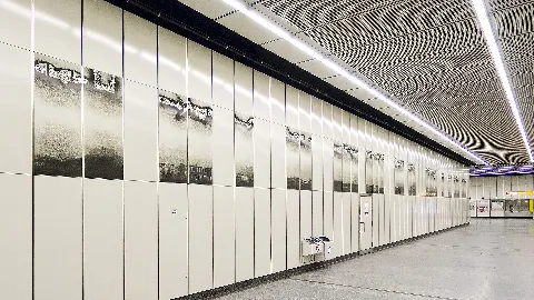 U3 Johnstraße Kunst Grafik A