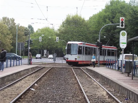 Unterstraße Tram Stop At Bochum Langendreer