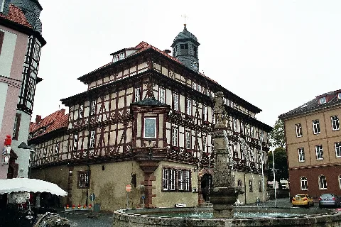 Vacha, Rathaus Und Vitusbrunnen