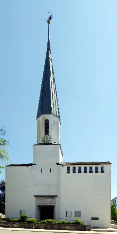 Weilheim, Apostelkirche, Westseite, 1
