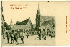 00769 Mühlberg 1898 Altstädter Markt Brück & Sohn Kunstverlag