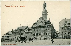 01123 Waldenburg 1899 Rathaus, Ratskeller Und Pferdewagen Brück & Sohn Kunstverlag