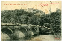 01796 Wechselburg 1901 Schloß Und Muldenbrücke Brück & Sohn Kunstverlag