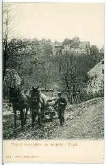 05971 Rauenstein 1905 Bei Lengefeld Schloß Und Pferdefuhrwerk Brück & Sohn Kunstverlag