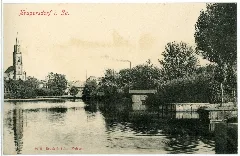 08075 Neugersdorf 1906 Kirche Und Teich Brück & Sohn Kunstverlag