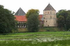 2007 09 30,01B, Schloss Rheda,Schlosswiesen Überflutet
