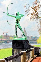 20080426301Dr Dresden Neustadt Bogenschütze (E. M. Geyger)