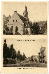 25474 Gröden 1930 Kirche, Schule, Dorfstraße Und Gasthof Brück & Sohn Kunstverlag