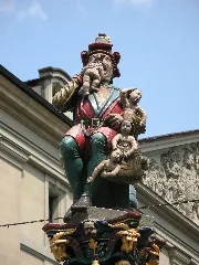 4377 Bern Kindlifresserbrunnen Am Kornhausplatz