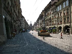 4571 Bern Simsonbrunnen, Zähringerbrunnen, Und Zytglogge Am Kramgasse