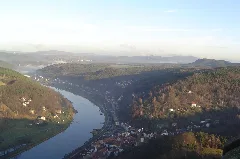 A Bend Upstream On The Elbe B