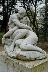 "Adam Und Eva" Im Florapark In Duesseldorf Unterbilk, Von Nordosten