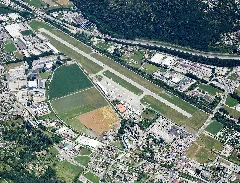 Aerial Image Of The Lugano Airport