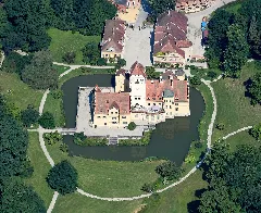 Aerial Image Of The Wasserschloss Schönau (View From The South)