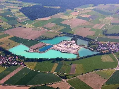 Aerial View Of A Gravel Pit Near Jettkofen