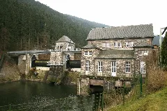 Ahauser Stausee Staudamm