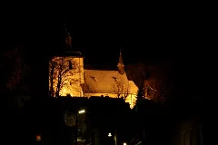 Alte Kirche Warstein, Deutschland, Bei Nacht 20090105
