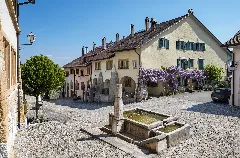 Altstadt Von Erlach Be, Blick Vom Schloss