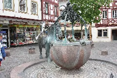 Alzey, The Fountain On The Rossmarkt 1