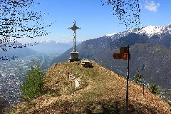Am Gipfelkreuz Des Motto Della Croce