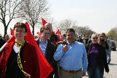 Astrid Klug, Ralf Stegner, Sigmar Gabriel