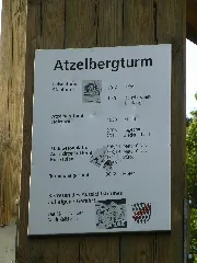 Atzelbergturm Tafel