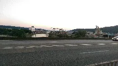 Auf Der Ehranger Brücke, Blick Nach Süden Auf Den Trierer Hafen